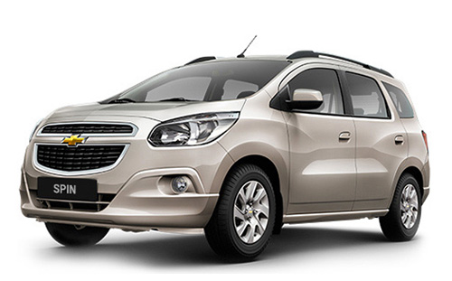 alquiler de auto family seven - Chevrolet Spin 7 asientos.